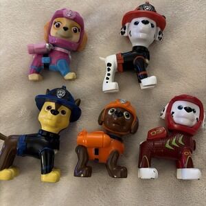 Lot Of 5 Paw Patrol Figures Chase Skye Marshall Zuma